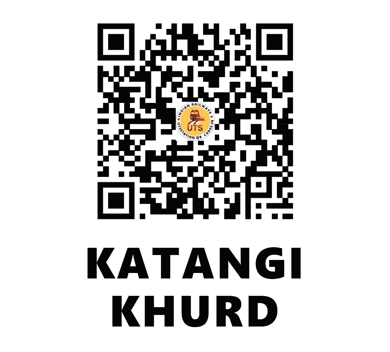 UTS QR Code for KATANGI KHURD - KTKD - WC (MADHYA PRADESH)